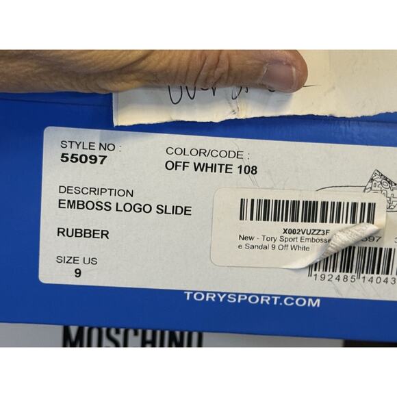 Tory Burch slide embossed logo flip-flops 9 - Picture 6 of 6